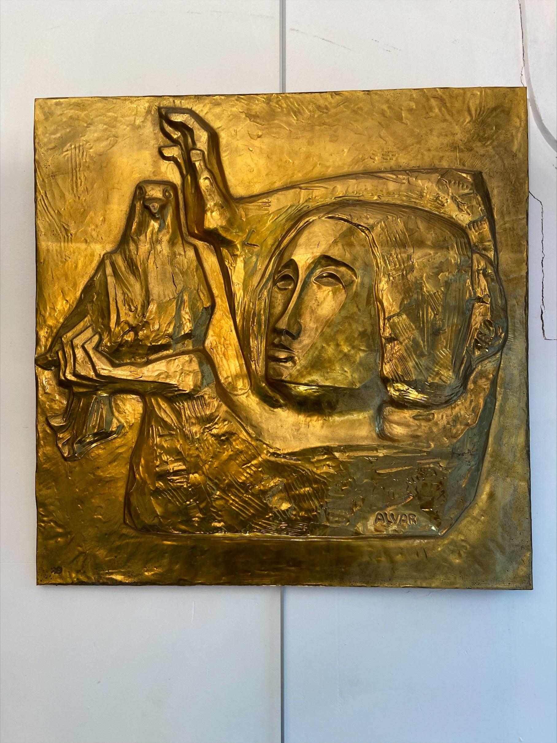 “La Paloma” artwork panel by Alvar Sunol - Circa 1960

Brass plaque on wood
Signed
Measures: 60x60cm.

 