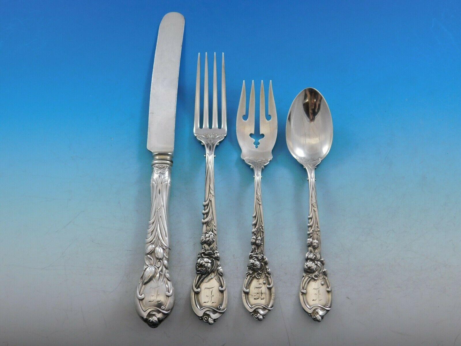 20th Century La Parisienne by Reed & Barton Sterling Silver Flatware Service Set 96-Pc Dinner