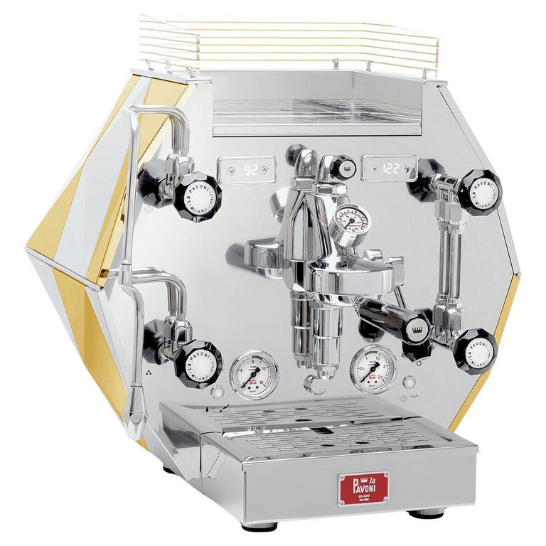 La Pavoni Diamantina Espresso Coffee Machine in stainless steel
