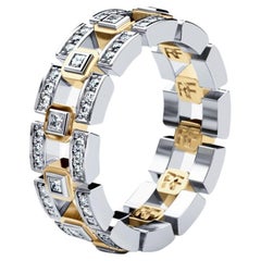 LA PAZ Two-Tone 18k White & Yellow Gold Ring with 0.50ct Diamonds - Ring 2