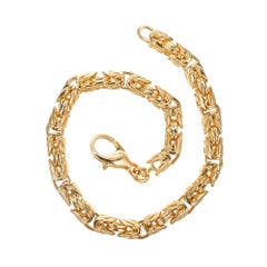 Pulsera de eslabones bisantina de oro amarillo La Peptita