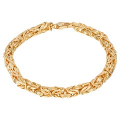 La Peptita Yellow Gold Bysantine Link Bracelet