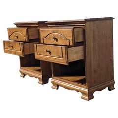L.A Period Nightstands, Solid Wood, Mid Century, MCM, Bedroom, End Tables