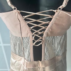 Robe La Perla « Couture » rose poudré en soie, neuve avec étiquette