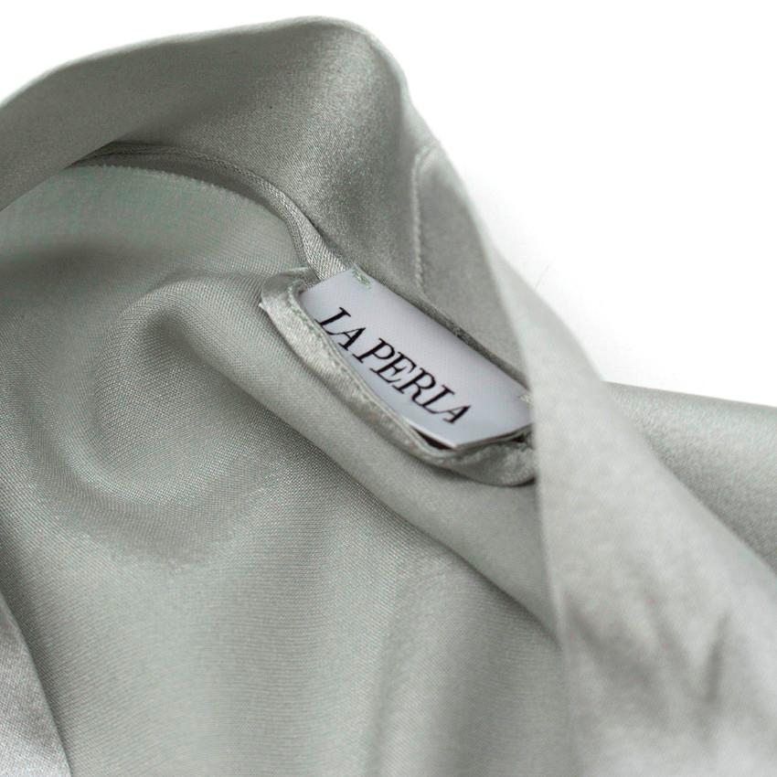 La Perla Azalea Kimono-Bademantel aus einer Seidenmischung aus Satin US 4 Damen