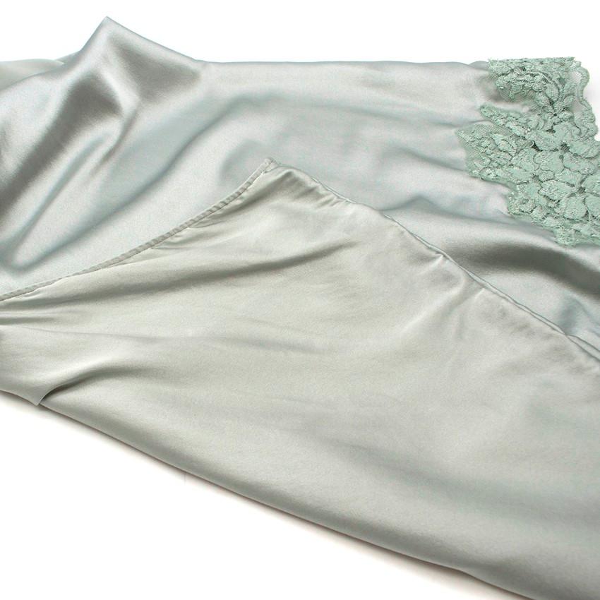 La Perla Azalea Kimono-Bademantel aus einer Seidenmischung aus Satin US 4 2