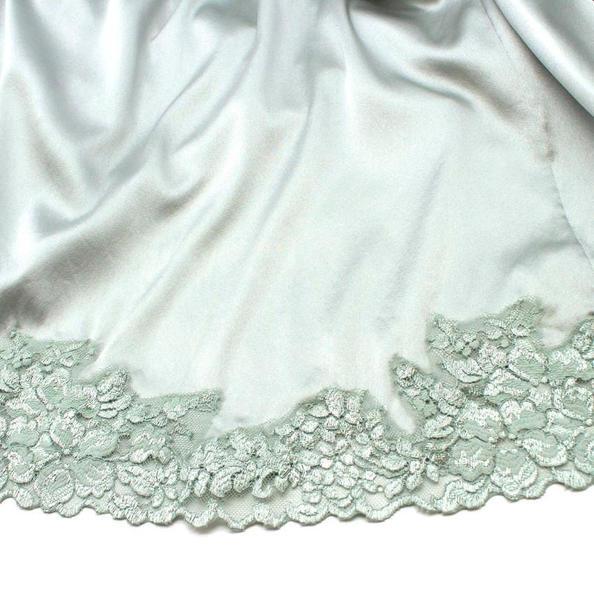 La Perla Azalea Kimono-Bademantel aus einer Seidenmischung aus Satin US 4 4