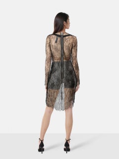 La Perla Black Lace Sheer Lingerie Dress Size M