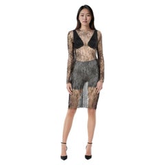La Perla Black Lace Sheer Lingerie Dress Size M