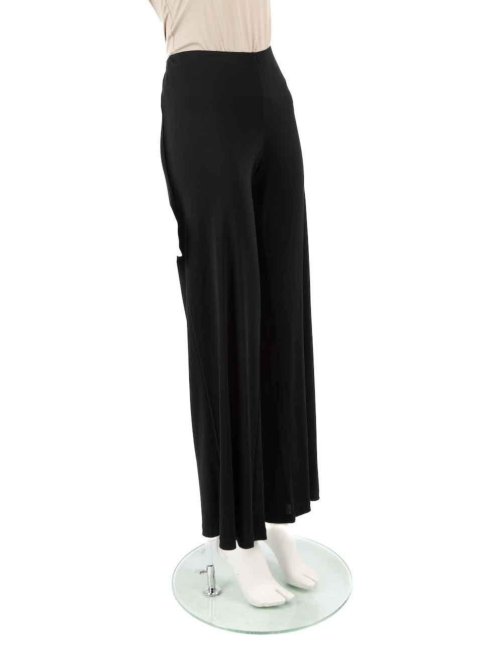 CONDITION is Very good. Hardly any visible wear to trousers is evident on this used La Perla designer resale item.
 
 
 
 Details
 
 
 Black
 
 Synthetic
 
 Trousers
 
 Wide leg
 
 Elasticated waistband
 
 
 
 
 
 Made in Italy
 
 
 
 Composition
 
