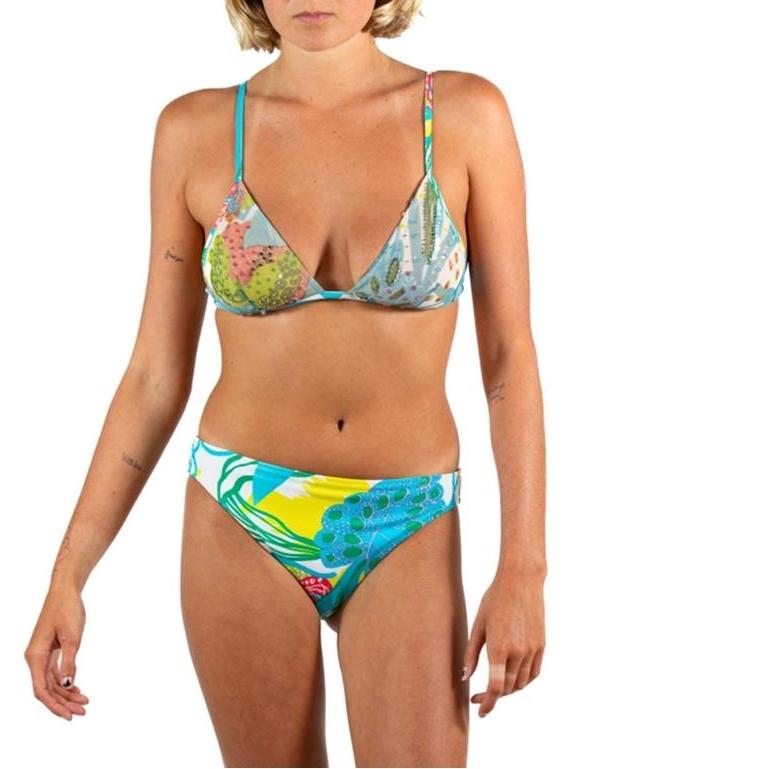 La Perla  Maillot de bain à séquences multicolores bleu en vente 1