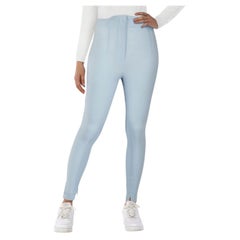 La Perla Blue Wool Skinny High Rise Trousers Size XS