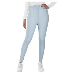 La Perla Blue Wool Skinny High Rise Trousers Size XS