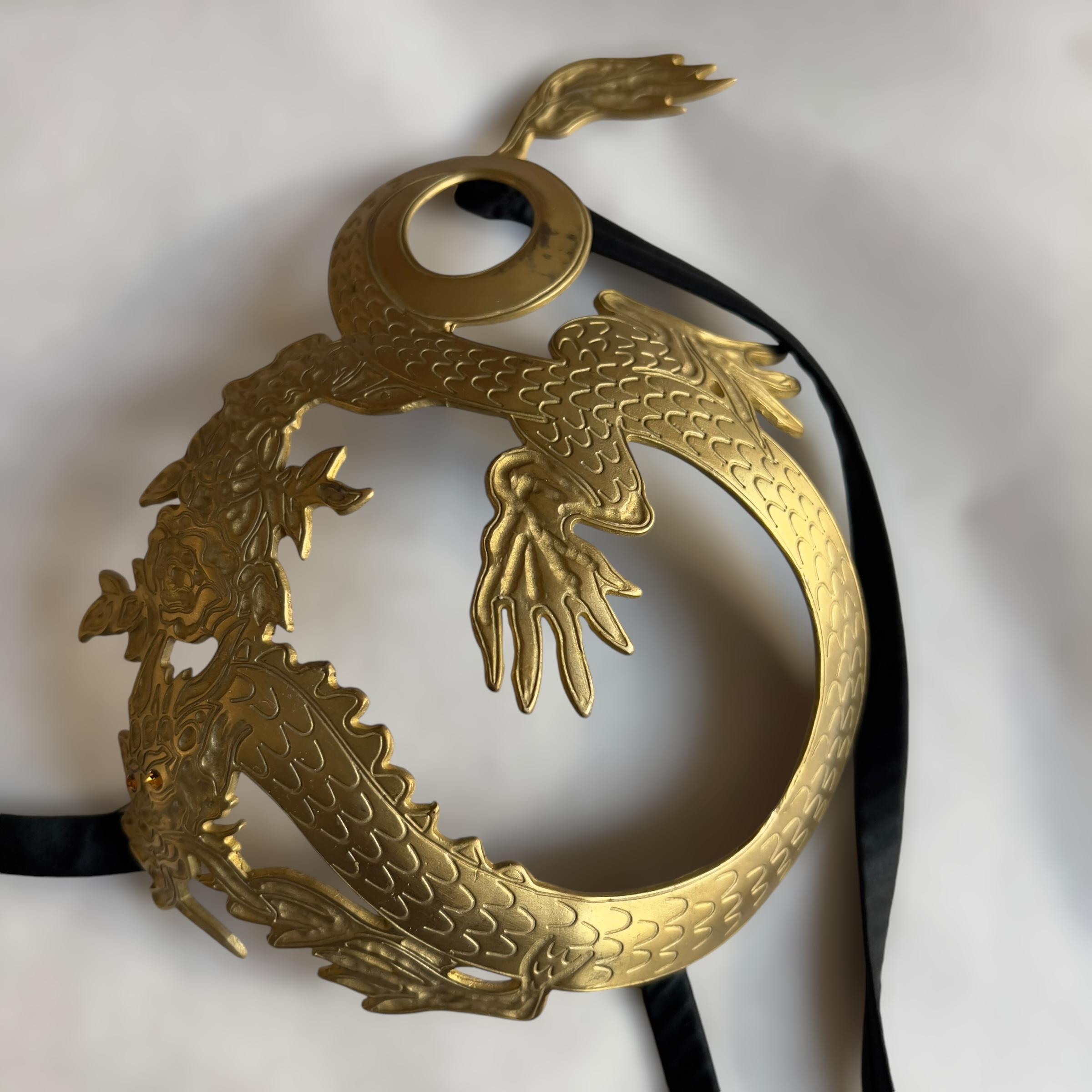La Perla Circa 2007 Gold Dragon Metal Bra For Sale 1
