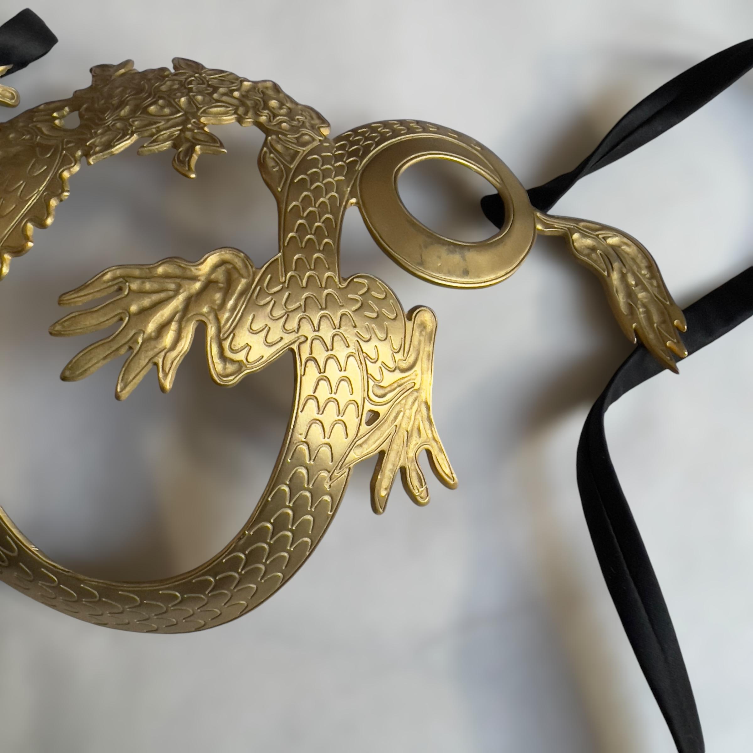 La Perla Circa 2007 Gold Dragon Metal Bra For Sale 3