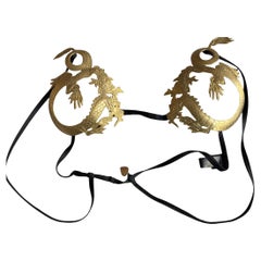 Soutien-gorge en métal La Perla Circa 2007 Gold Dragon