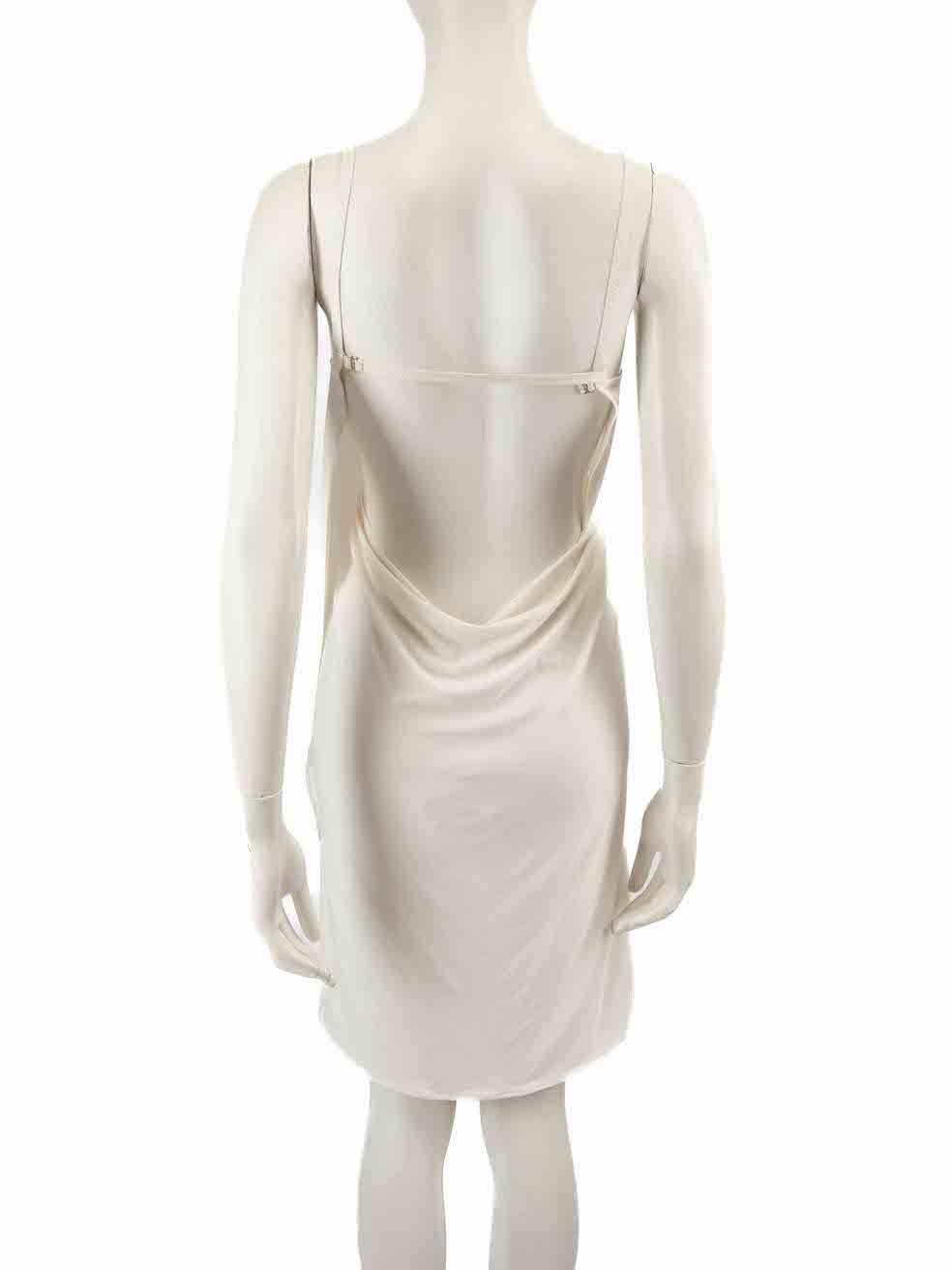 La Perla Cream Sleeveless Slip Dress Size M In New Condition For Sale In London, GB