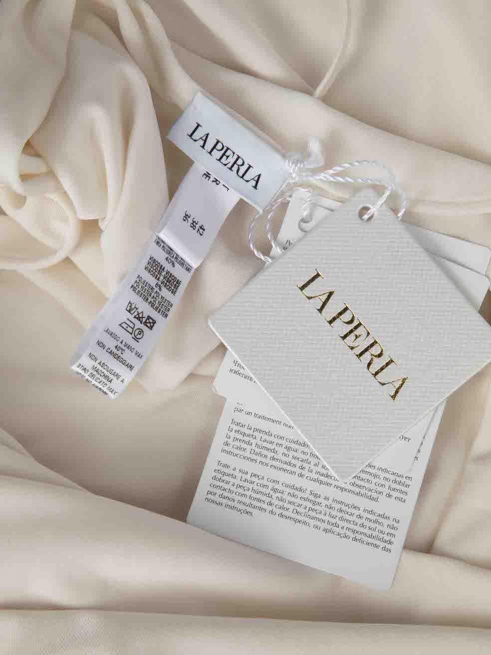 Women's La Perla Cream Sleeveless Slip Dress Size M For Sale