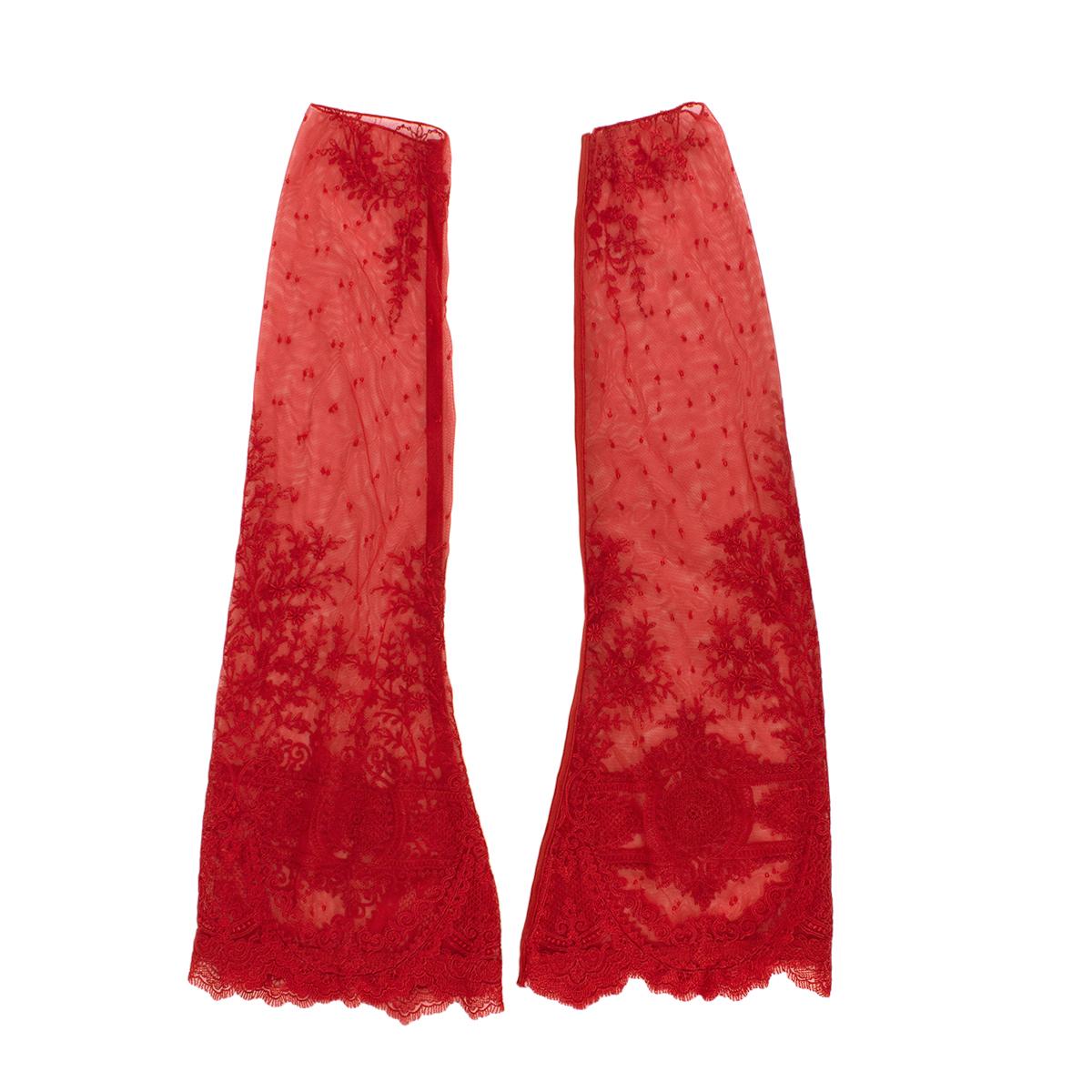 La Perla Desire Roter Body aus Neopren und Spitze, Rock und Stockings aus Neopren - US 4 im Angebot 1