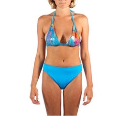 La Perla  Electric Blue Sequence Swimsuit