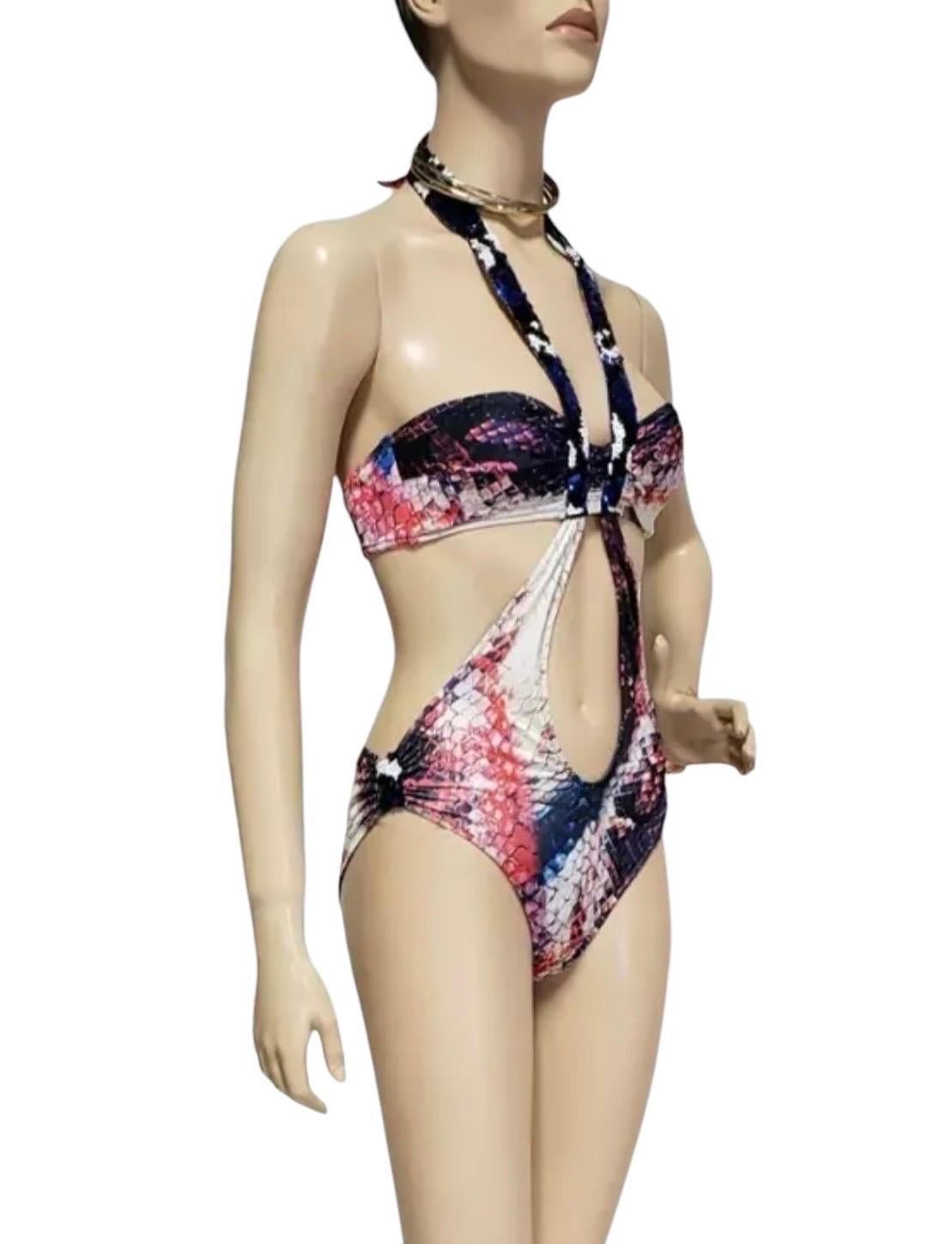 LA PERLA Verschönerter Badeanzug mit PerLA-Verzierungen *Wurde dasselbe für InStyle* (Grau) im Angebot