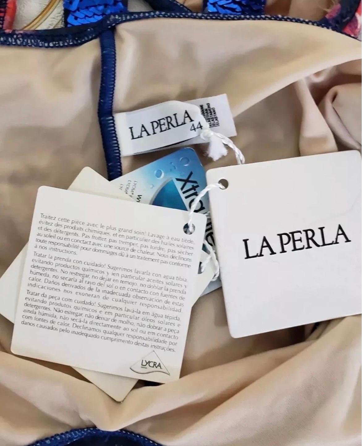 LA PERLA Verschönerter Badeanzug mit PerLA-Verzierungen *Wurde dasselbe für InStyle* Damen im Angebot