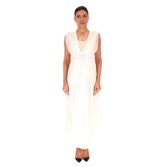 La Perla Lace-Embroidered Silk Maxi Dress