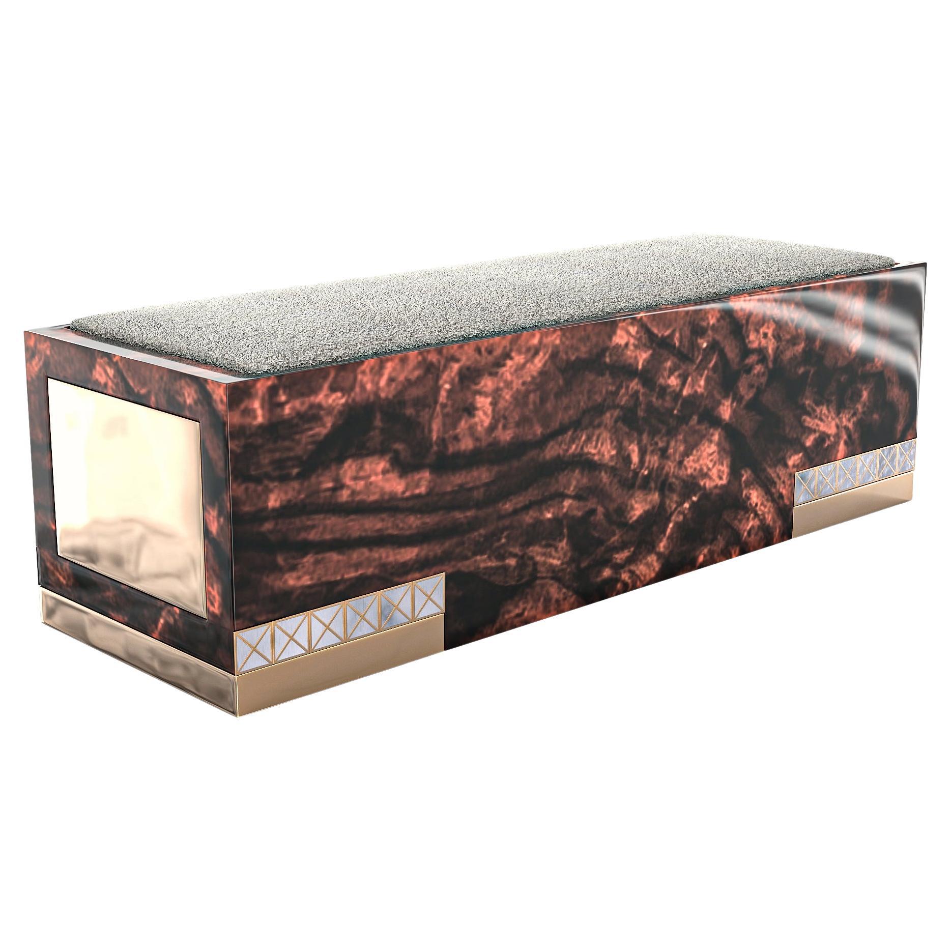 "La Perla Prescelta" Bench Together With "The Art Of Mother Of Pearl Inlay"