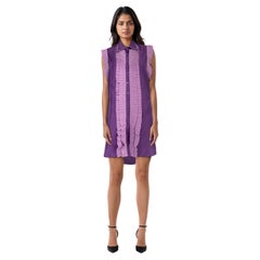 La Perla Purple Cut Out Shirt Dress Size XL