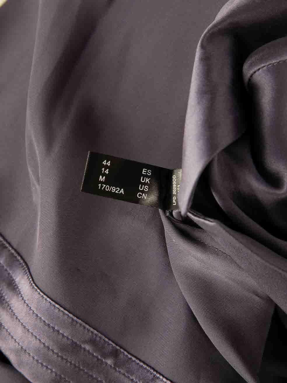 La Perla Purple Silk Belted Robe Size XL For Sale 3