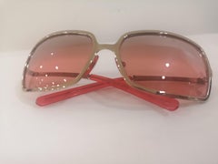 La Perla Rot-Gold-Sonnenbrille