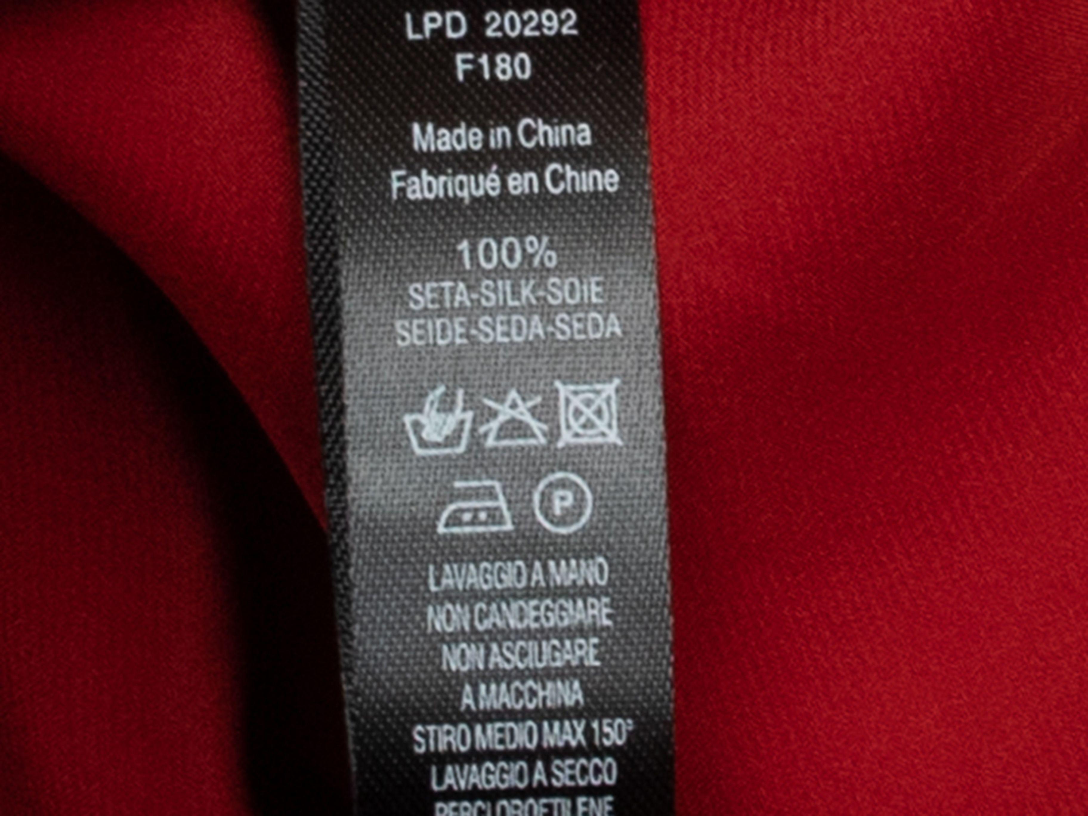 red slip silk dress