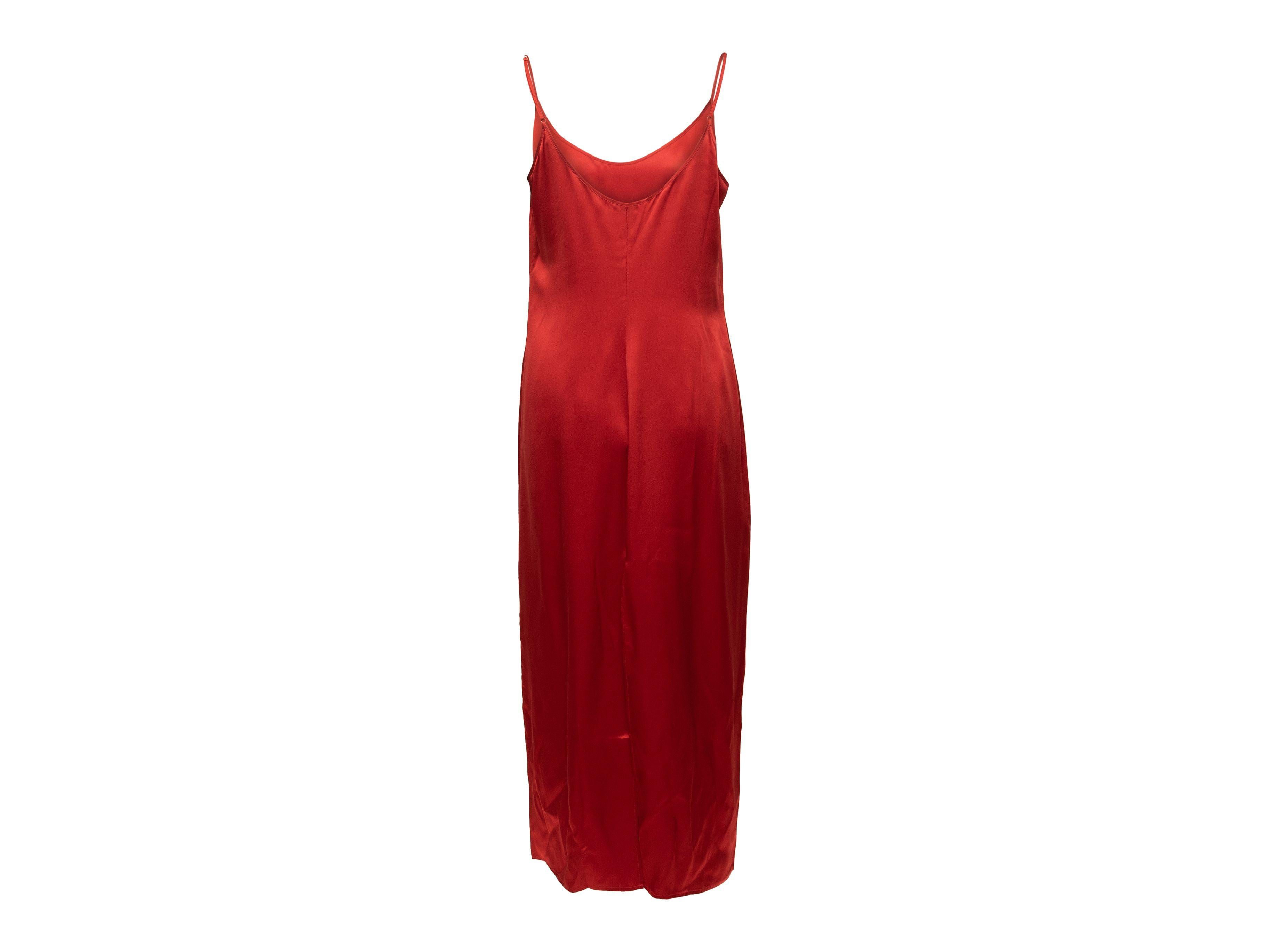 La Perla Red Silk Slip Dress 1