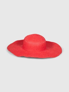 La Perla Red Wide Brim Sun Hat