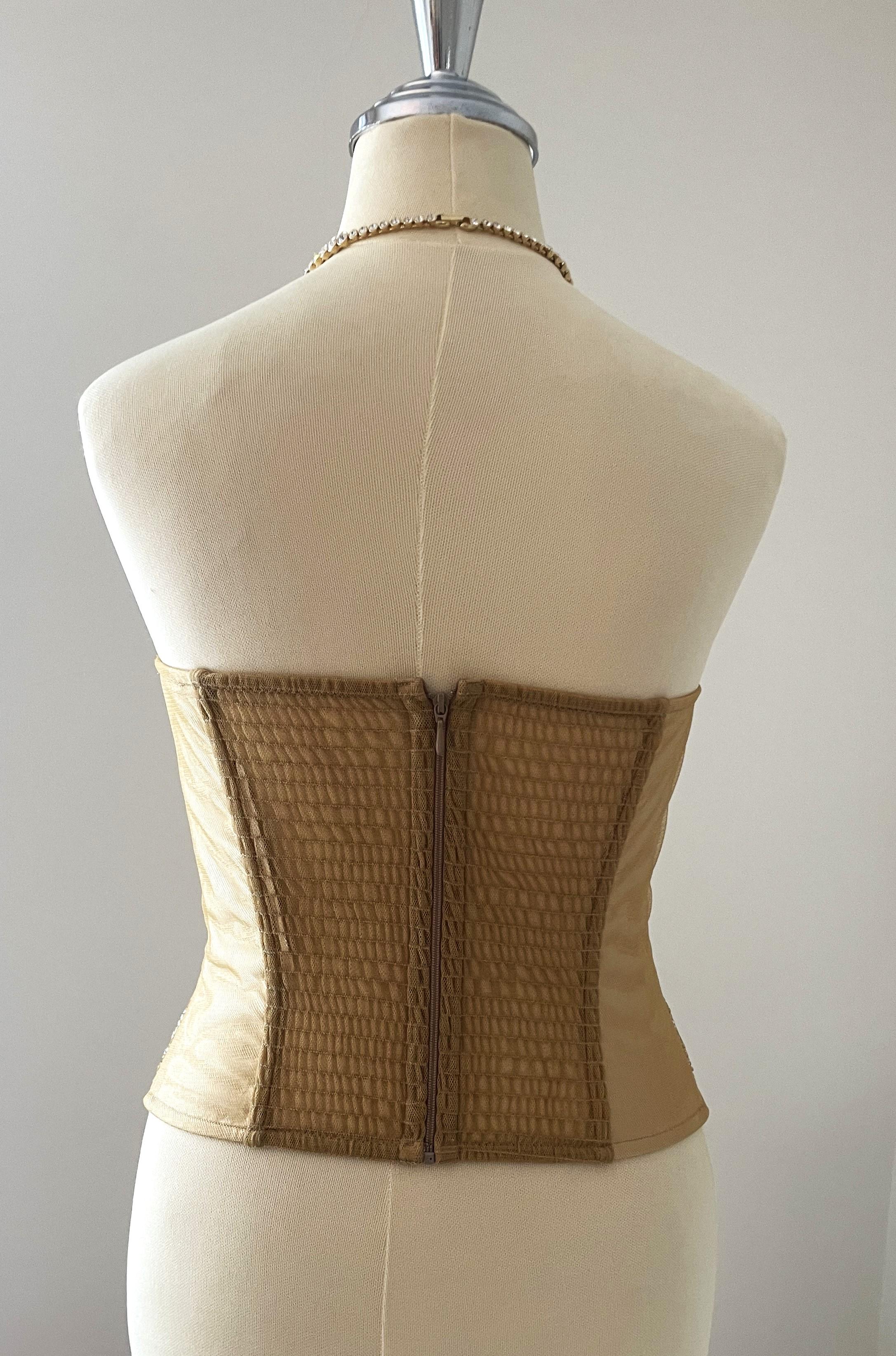 Haut corset La Perla Ritmo de la Perla orné de perles brodées Pour femmes en vente
