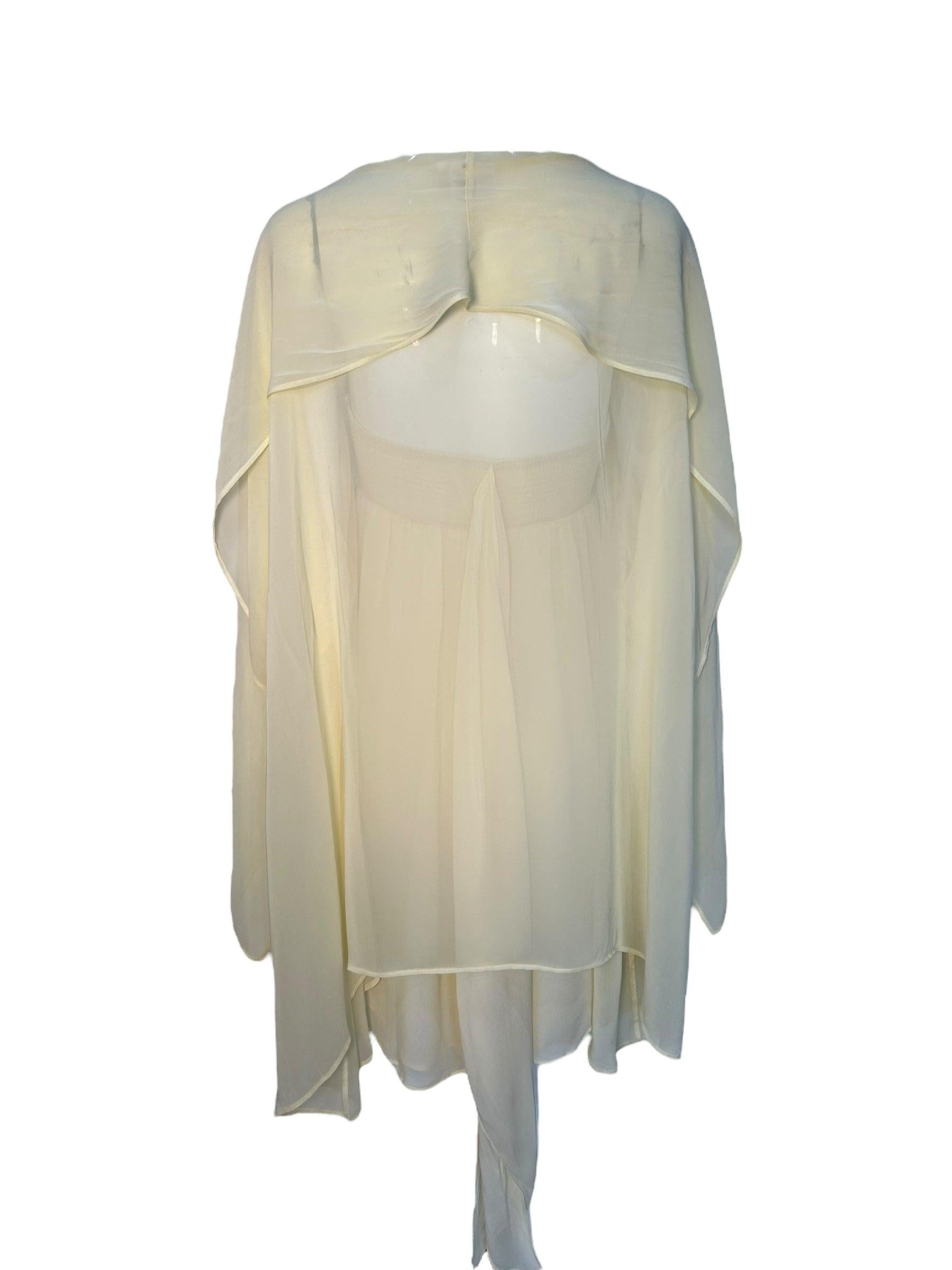 La Perla Ritmo Di Perla Conjunto de gasa Babydoll Amarillo Patel Etéreo Beige en venta