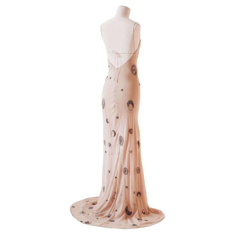 La Perla S/S 2002 beige nude sheer embellished backless wedding slip dress gown For Sale at 1stDibs La Perla S/S 2002 beige nude sheer embellished backless wedding slip dress gown For Sale at 1stDibs