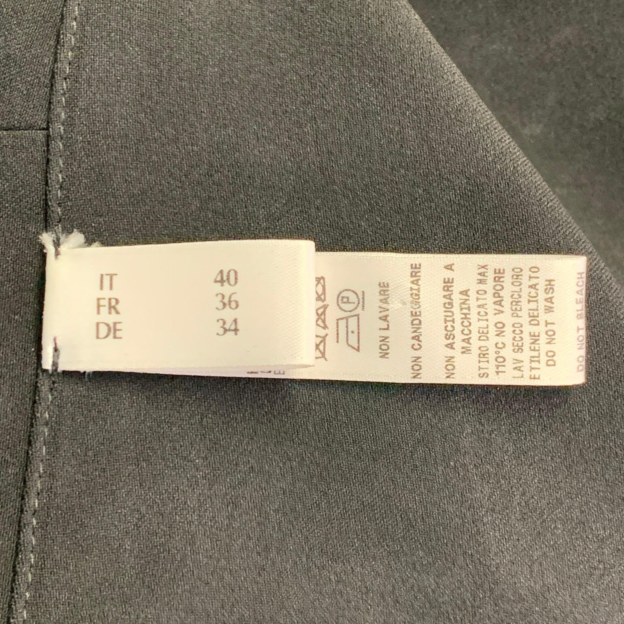 LA PERLA Größe 4 Schwarz Weiß Viskosemischung Kunstperlenverzierung V-Ausschnitt Jumpsuit im Angebot 1