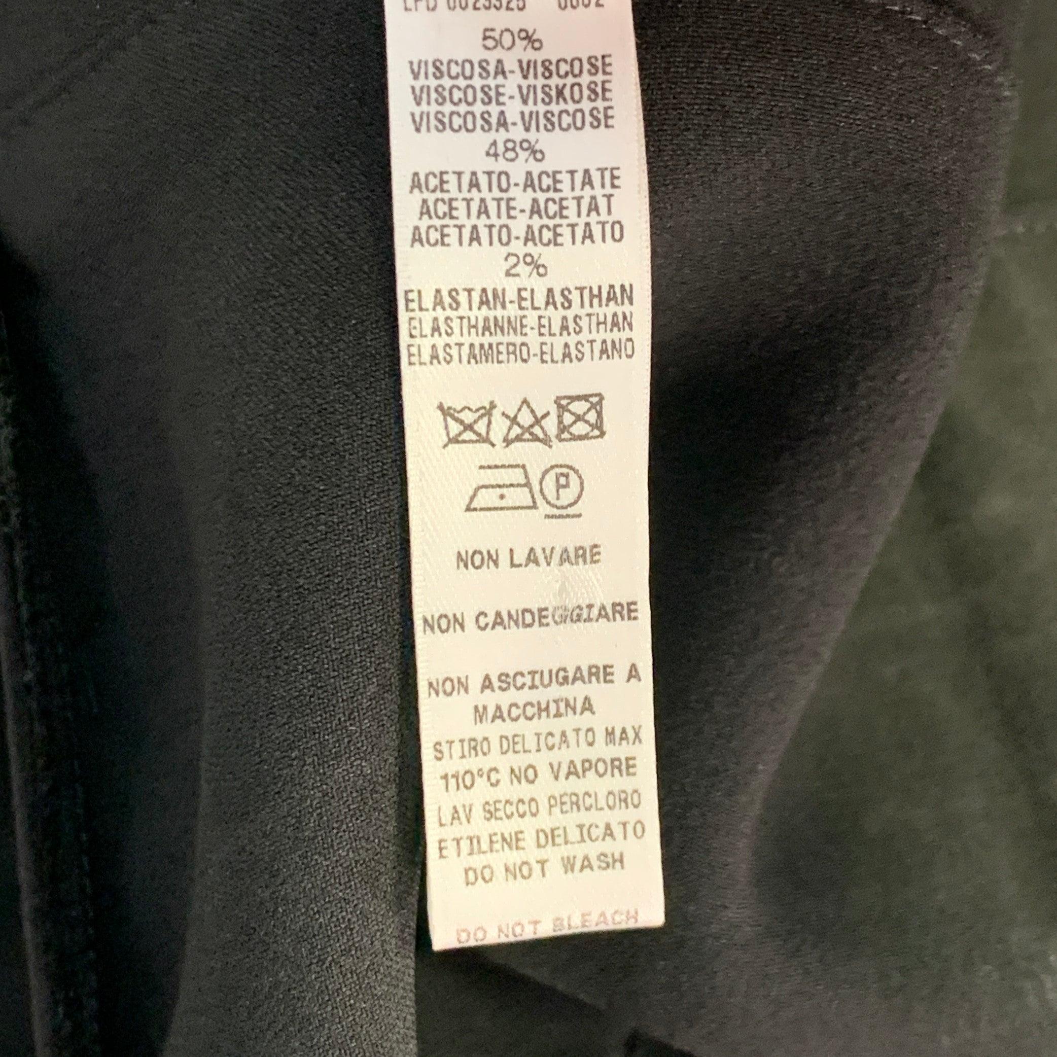 LA PERLA Größe 4 Schwarz Weiß Viskosemischung Kunstperlenverzierung V-Ausschnitt Jumpsuit im Angebot 3