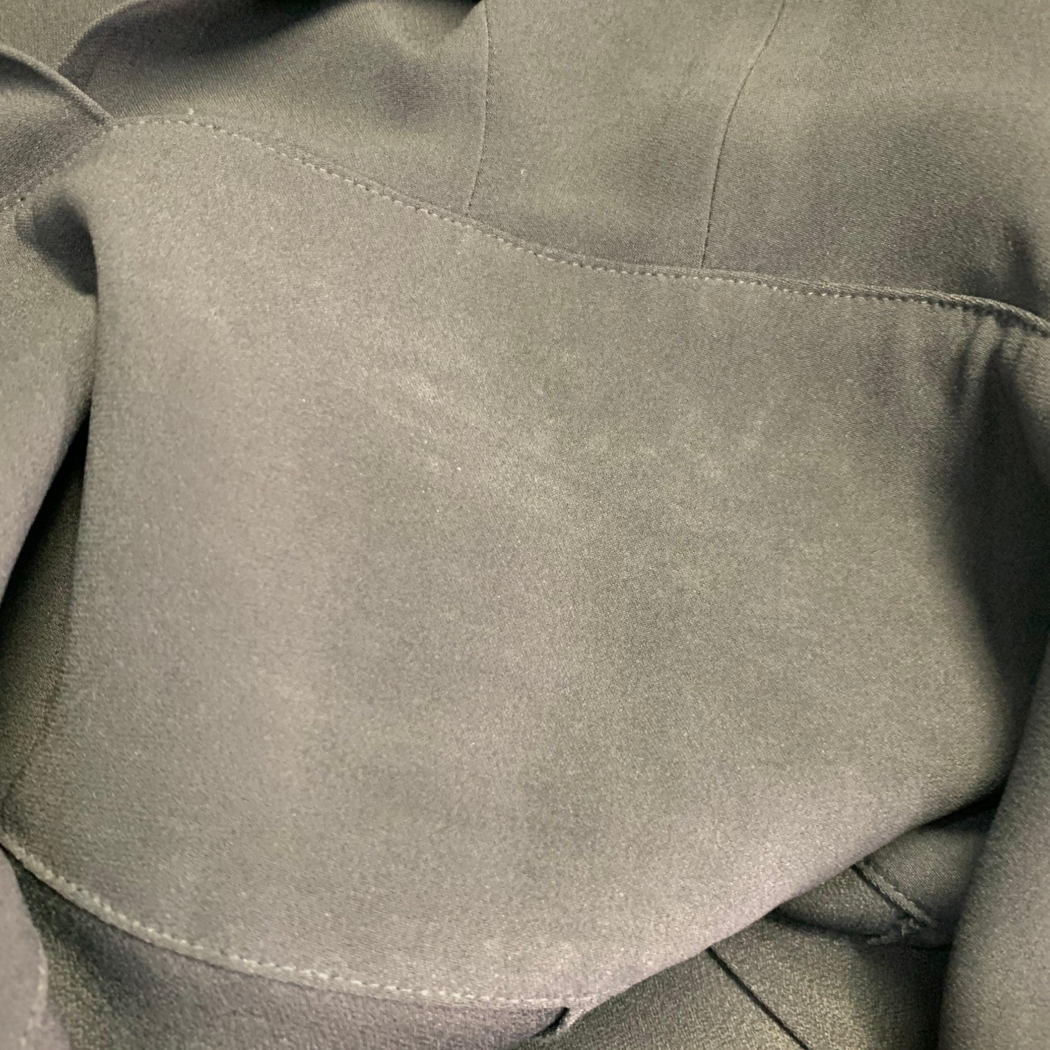 LA PERLA Größe 4 Schwarz Weiß Viskosemischung Kunstperlenverzierung V-Ausschnitt Jumpsuit im Angebot 5