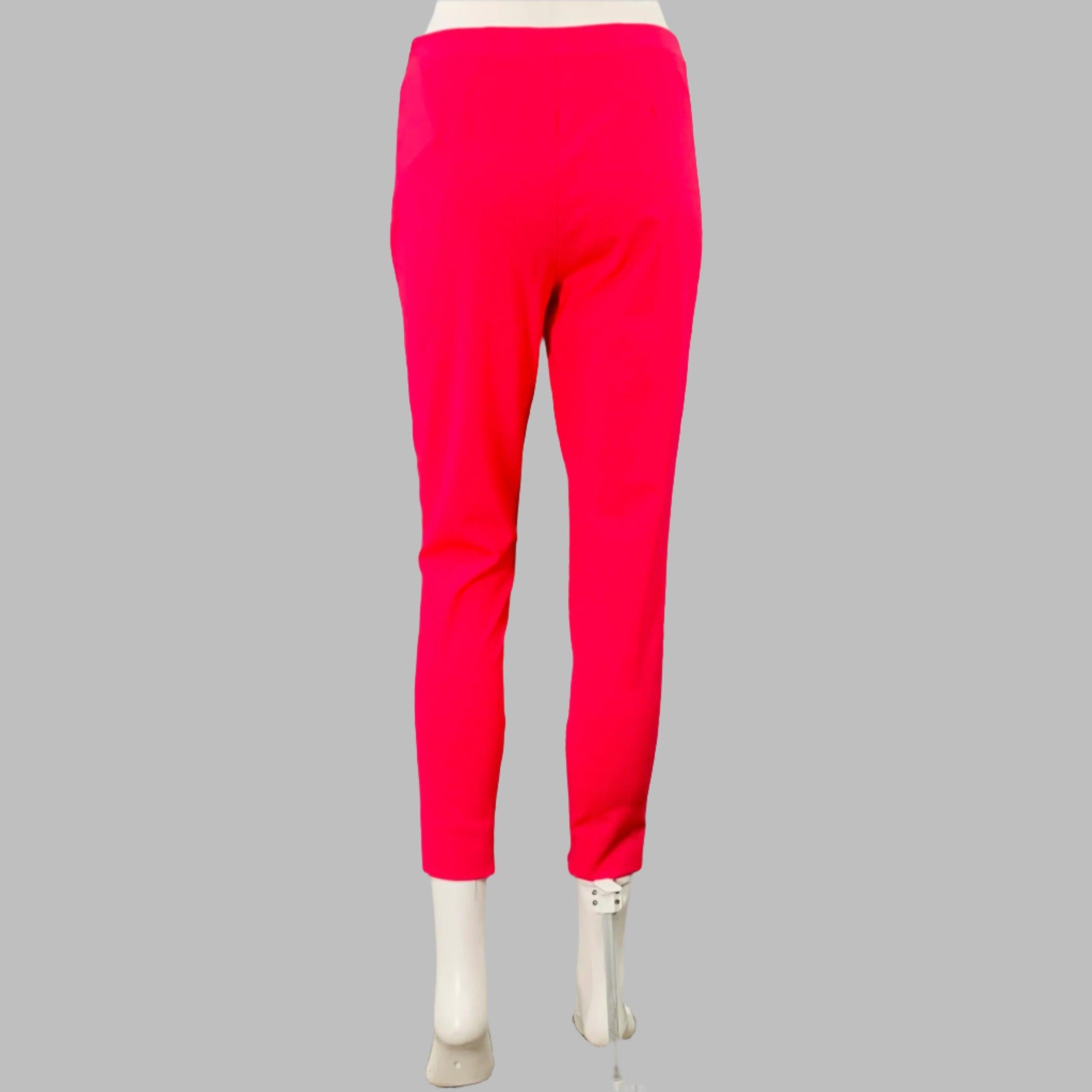 LA PERLA Size 4 Hot Pink Wool Blend Double Breasted Pantsuit For Sale 1
