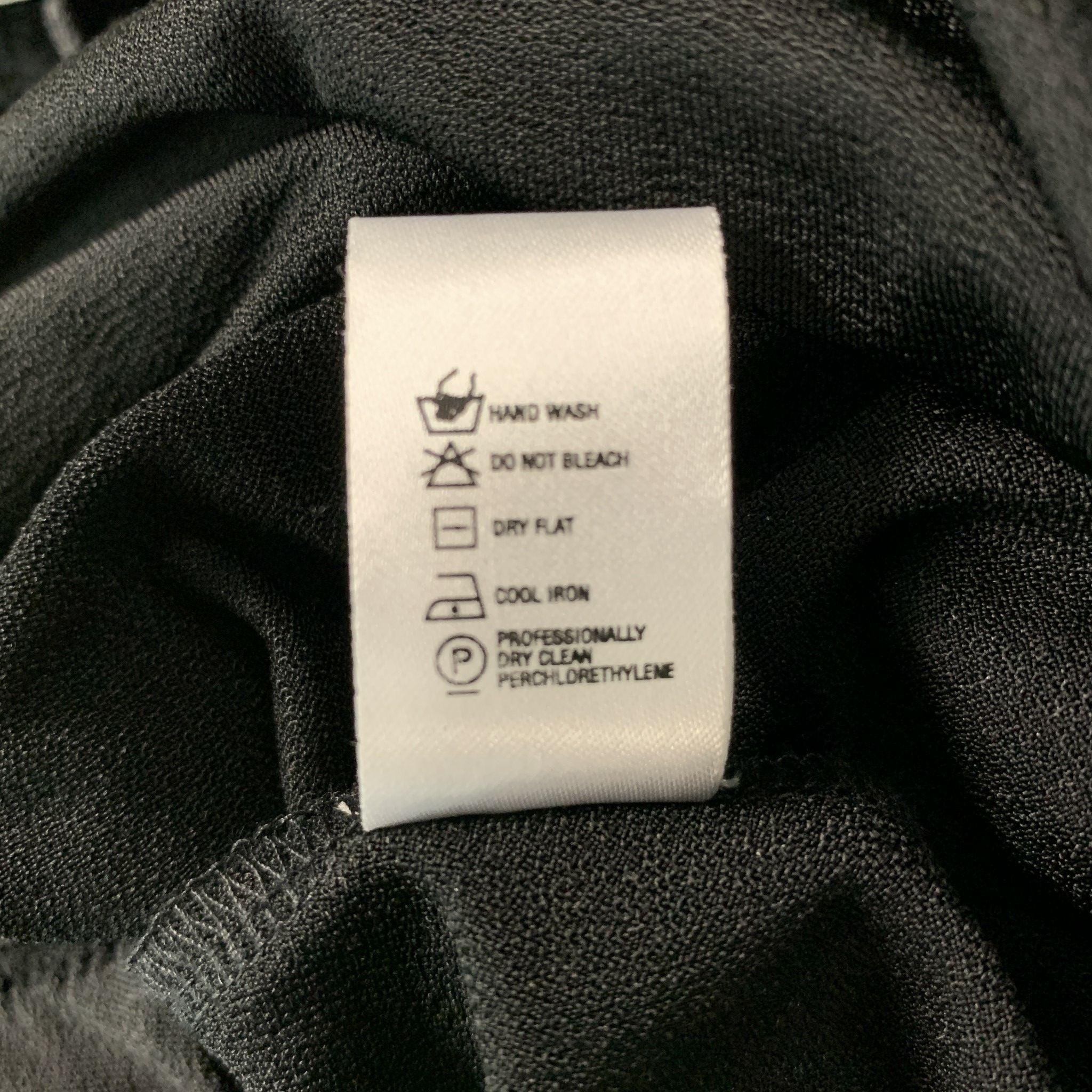 LA PERLA Size 6 Black Jersey Crochet Sleeveless Cocktail Dress For Sale 1