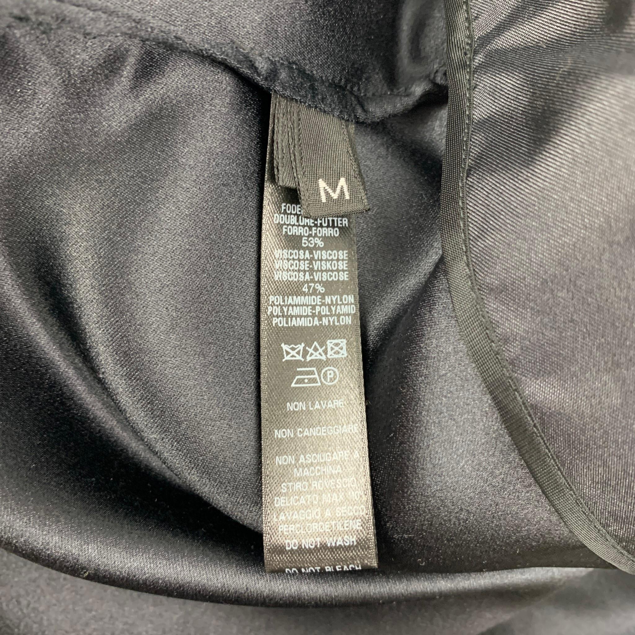 LA PERLA Size M Black Beige Silk Shawl Collar Sport Coat In New Condition In San Francisco, CA