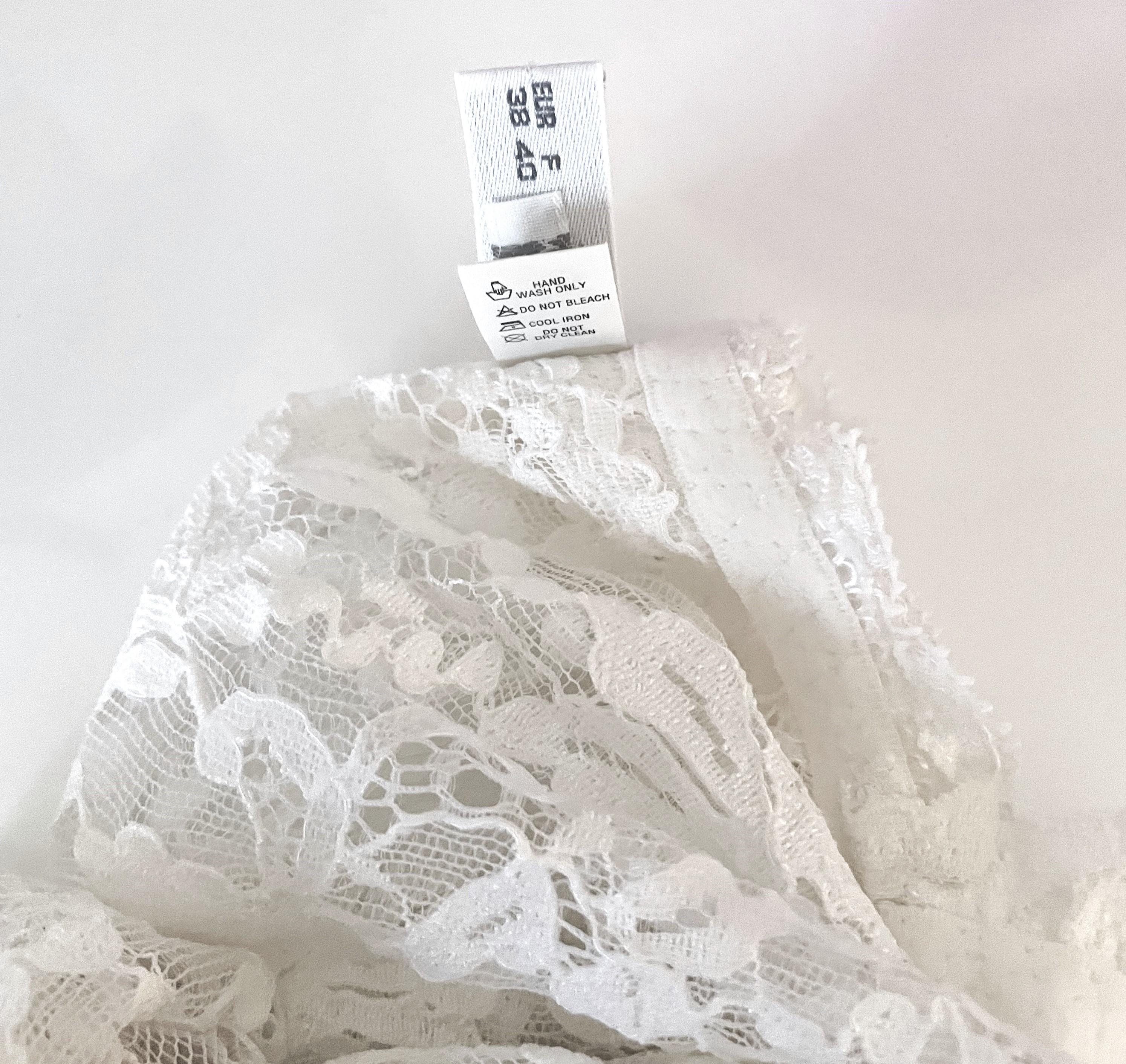 La Perla Slip dress White Lace 90s  For Sale 4