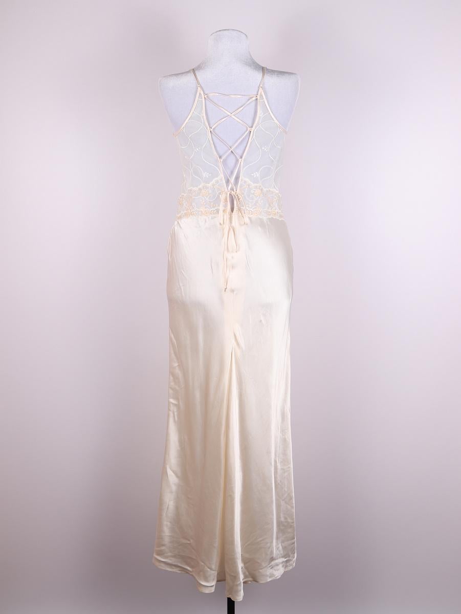 Abito camicia da notte in seta vintage di La Perla in vendita 4