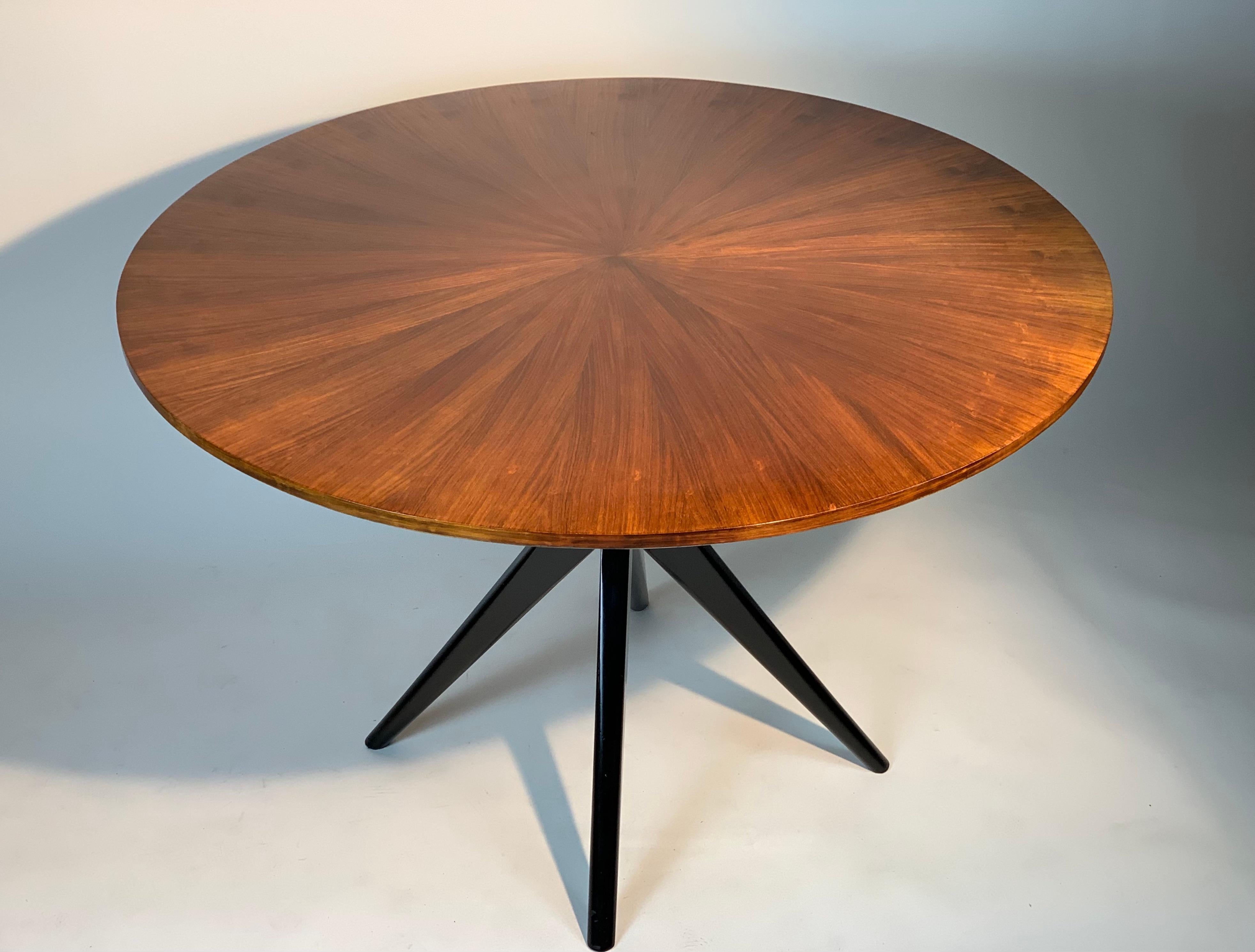 Mid-20th Century La Permanente Mid Century Italian Round Dining Table or Center Table