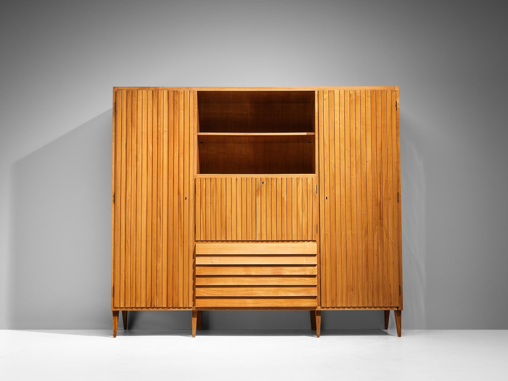italien La Permanente Mobili Cantù Highboard en érable en vente