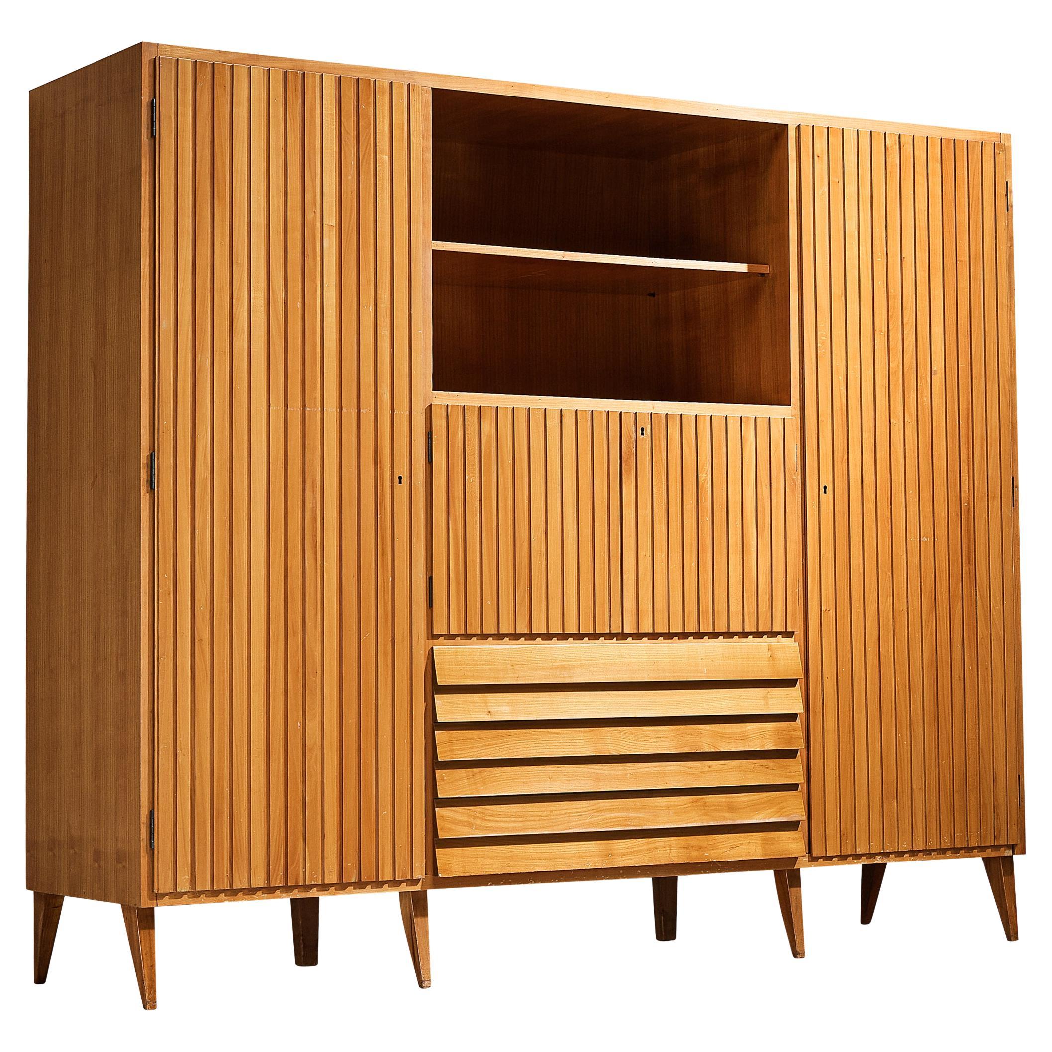 La Permanente Mobili Cantù Highboard in Maple For Sale