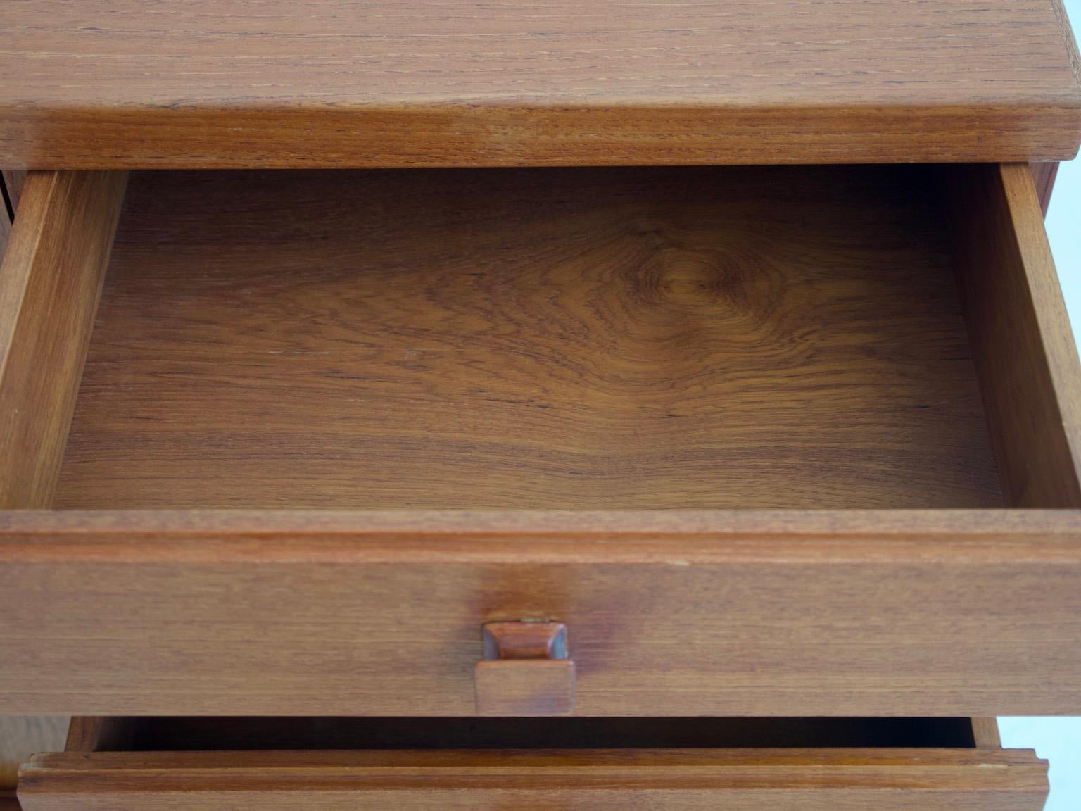 La Permanente Mobili Cantù Teak and Brass Sideboard For Sale 2