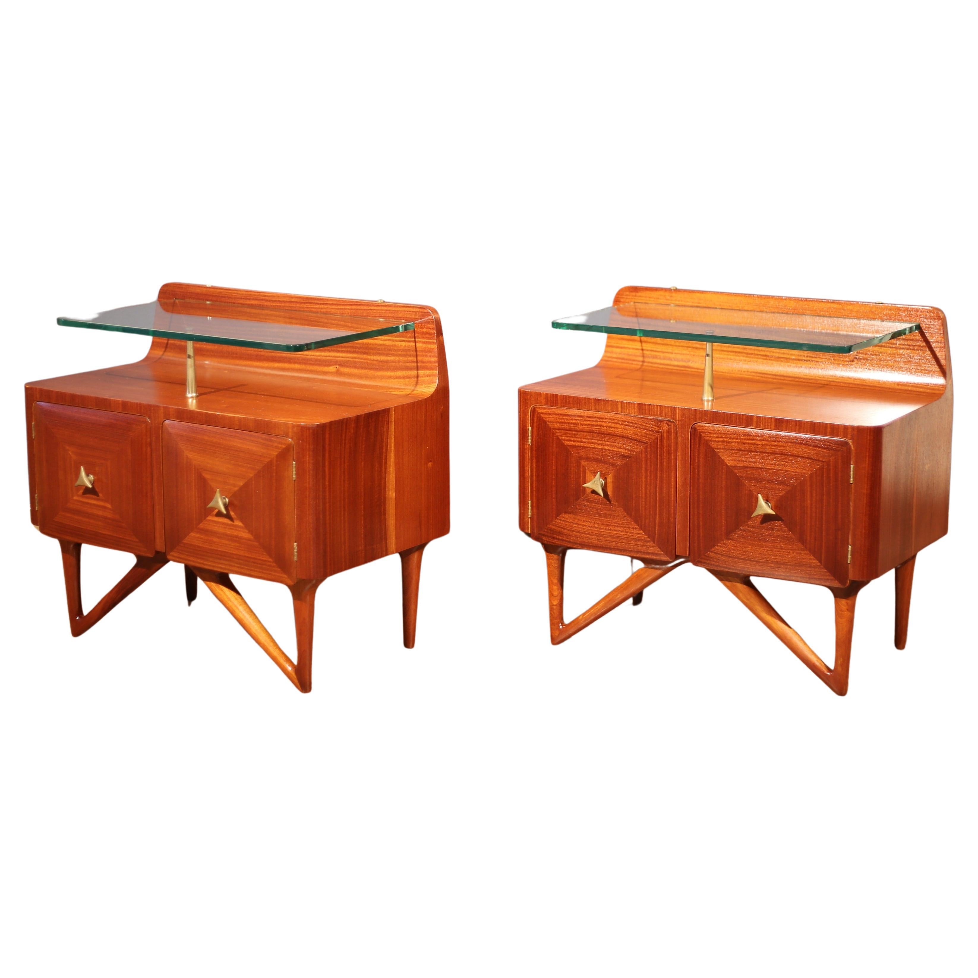 La Permanente Furniture Cantù Two Bedsides 1950